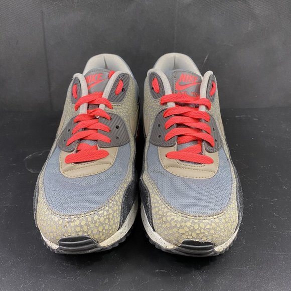 Nike Air Max 90 Premium Bamboo Safari Infrared Gray 700155-006 Men’s Size 8.5 - Picture 5 of 14